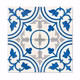 Encaustic Cement Tile - Tulips Blue - Case QTY Encaustic Cement Tile