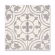 Encaustic Cement Tile - Tulips Gray - Case QTY Encaustic Cement Tile