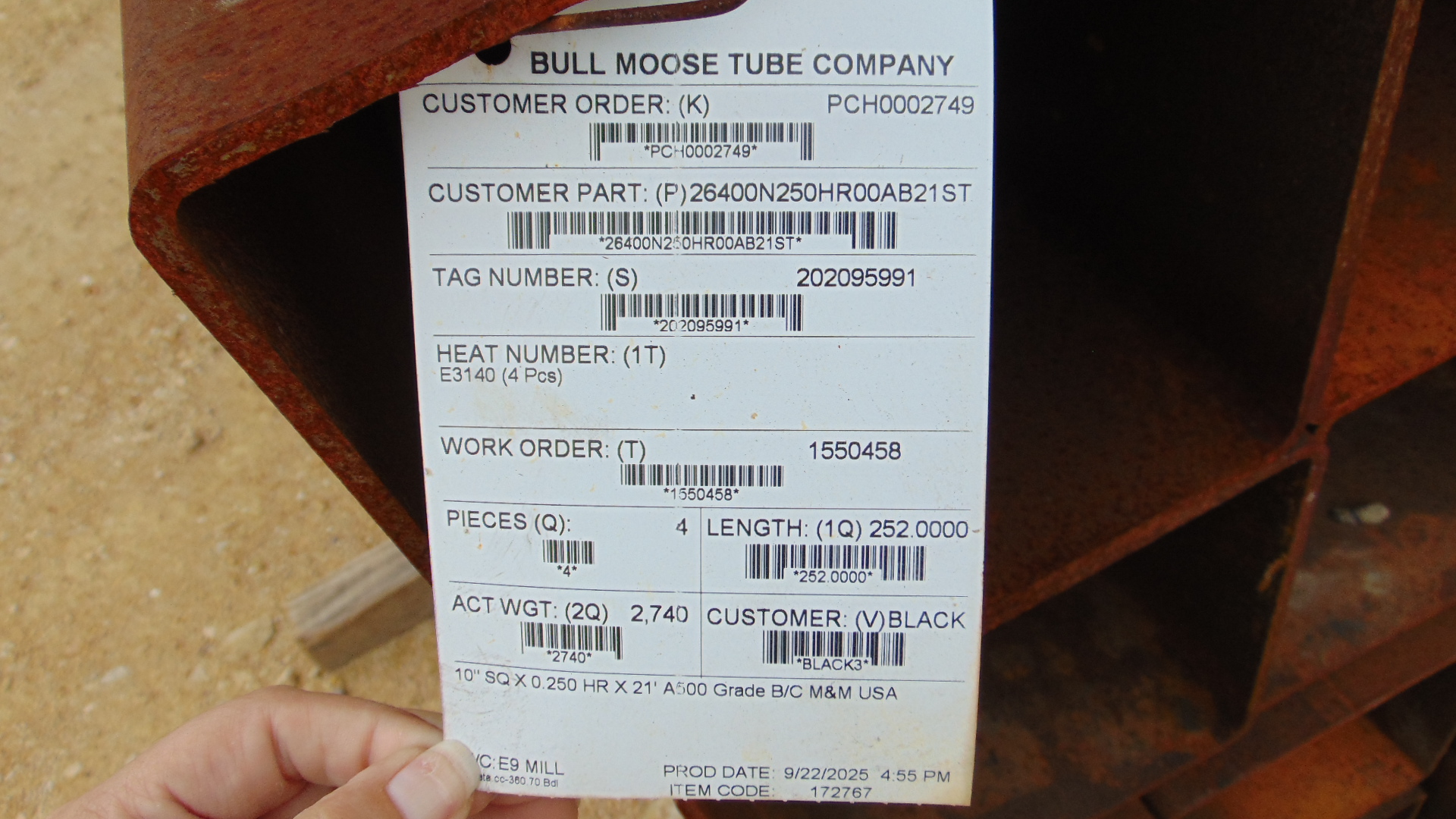 Square Steel Tubing